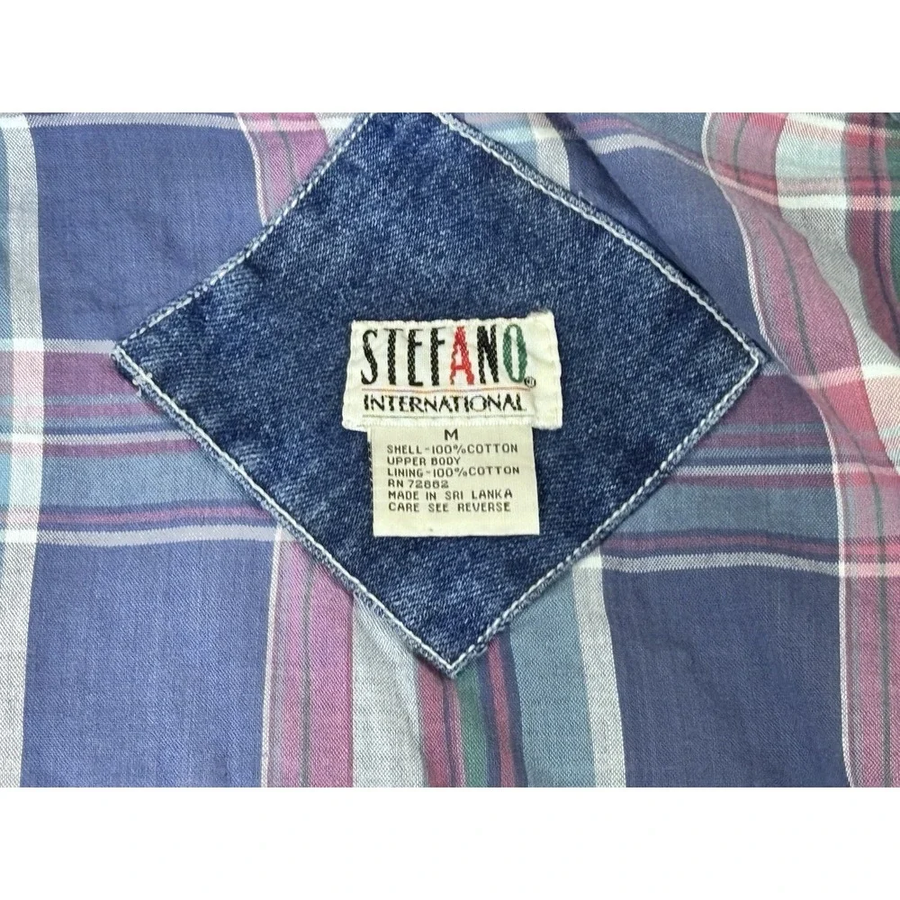 Stefano International Vintage‎ 1980s Denim Hooded Barn Jacket Medium